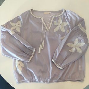 Tory Burch Honour French Lavender Tunic Top